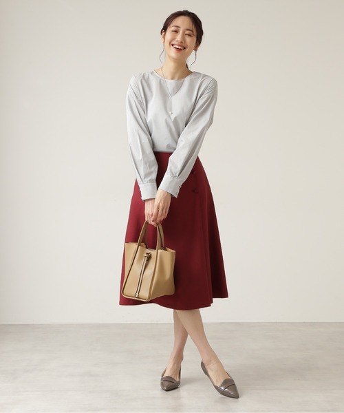 NATURAL BEAUTY BASIC（ナチュラルビューティーベーシック）の「チュニックブラウス/0171210971（シャツ/ブラウス・レディース・グレー系その他/オフホワイト・MEDIUM/SMALL）」の15枚目の写真