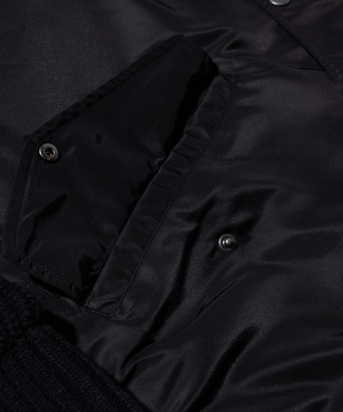 glamb（グラム）の「Multi Fabric Military JKT / マルチファブリックミリタリージャケット（ミリタリージャケット・メンズ・ブラック/カーキ・S/L/M）」の13枚目の写真