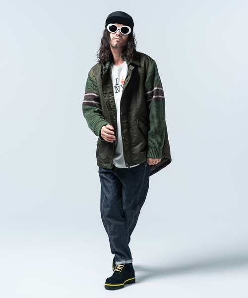 glamb Multi Fabric Military JKT Lサイズ glamb（グラム）の「Multi Fabric Military JKT / マルチ