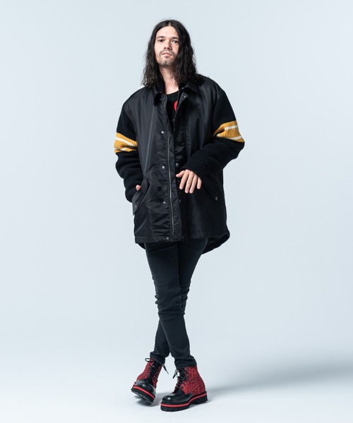 glamb Multi Fabric Military JKT Lサイズ glamb（グラム）の「Multi Fabric Military JKT / マルチ