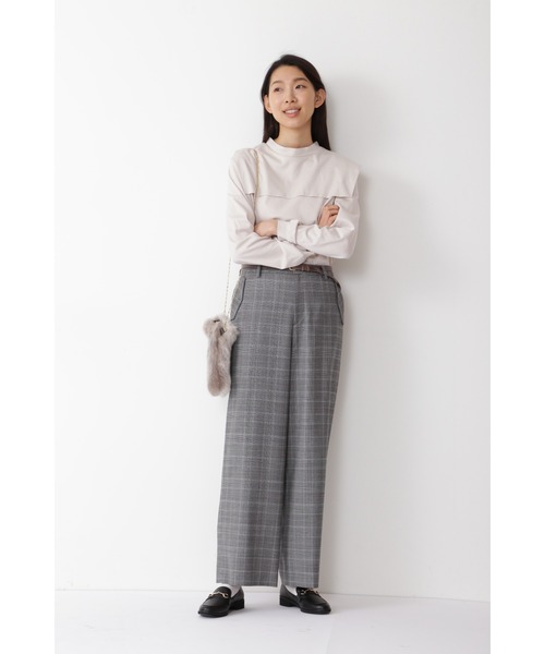 human woman（ヒューマンウーマン）の「◆【HELEN MOORE】ファーポシェット（ハンドバッグ・レディース・グレー/ライトベージュ・ﾌﾘ-）」の5枚目の写真