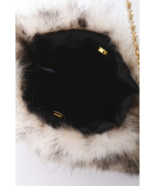 human woman（ヒューマンウーマン）の「◆【HELEN MOORE】ファーポシェット（ハンドバッグ・レディース・グレー/ライトベージュ・ﾌﾘ-）」の10枚目の写真