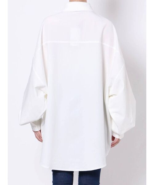 GYDA（ジェイダ）の「オーバーサイズシャツ（シャツ/ブラウス・レディース・オフホワイト/カーキ・FREE）」の10枚目の写真