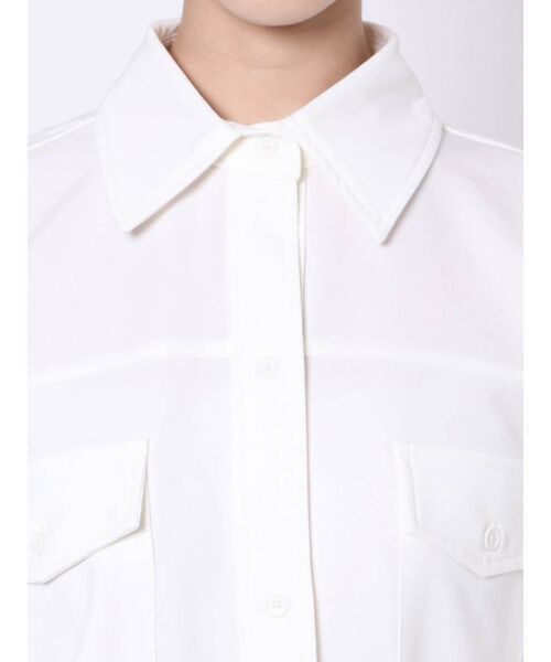 GYDA（ジェイダ）の「オーバーサイズシャツ（シャツ/ブラウス・レディース・オフホワイト/カーキ・FREE）」の9枚目の写真