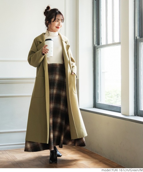 セール】＼新色登場／フェイクウールガウンコート（その他アウター