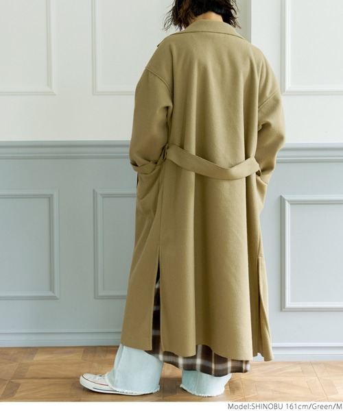 セール】＼新色登場／フェイクウールガウンコート（その他アウター