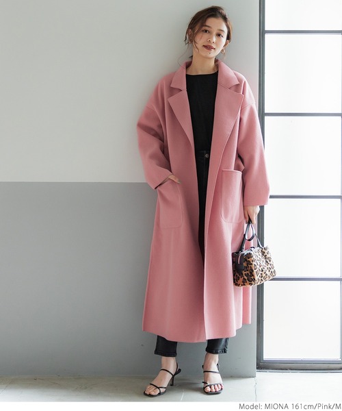 セール】＼新色登場／フェイクウールガウンコート（その他アウター