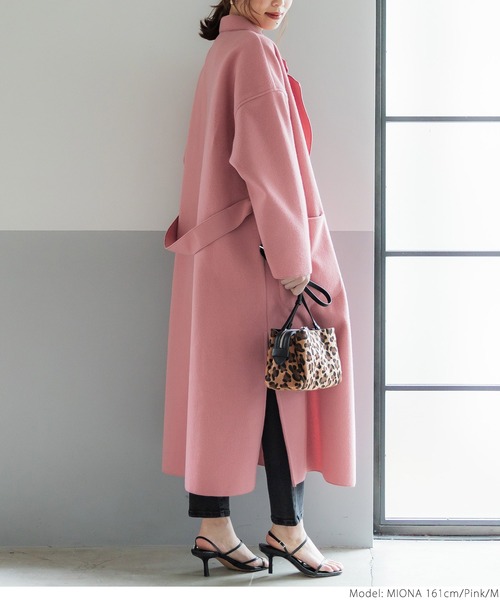 セール】＼新色登場／フェイクウールガウンコート（その他アウター