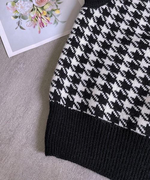 MAISON DE THERESE(メゾン ド テレーズ)の「Vネックニットベスト(ベスト・レディース・ブラック・LARGE/MEDIUM)」の5枚目の写真