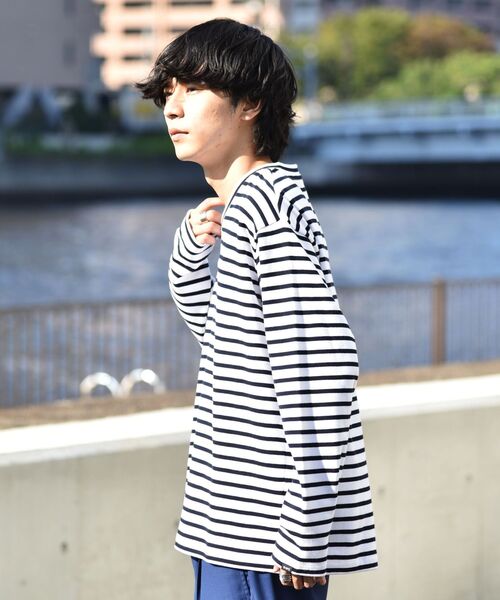 SHIPS(シップス)の「SHIPS: ミラノリブ ロングスリーブ Vネック Tシャツ (ロンT)(Tシャツ/カットソー・メンズ・ホワイト/グレー/ダークネイビー・SMALL/MEDIUM/LARGE/X-LARGE)」の13枚目の写真