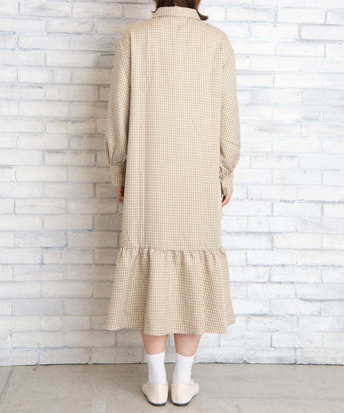 WEGO（ウィゴー）の「WEGO/裾ティアードロングワンピース（ワンピース・レディース・ホワイト/その他1・FREE）」の12枚目の写真