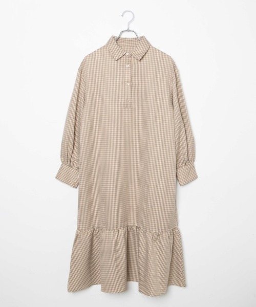 WEGO（ウィゴー）の「WEGO/裾ティアードロングワンピース（ワンピース・レディース・ホワイト/その他1・FREE）」の14枚目の写真