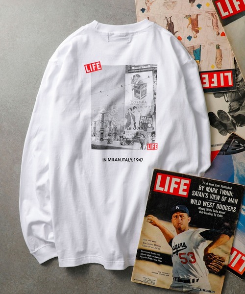 MAIN ATTRACTION(メインアトラクション)の「【MAIN ATTRACTION】LIFE別注PhotoロンT(Tシャツ/カットソー・メンズ・ホワイト/ホワイト系その他・MEDIUM/LARGE)」の6枚目の写真