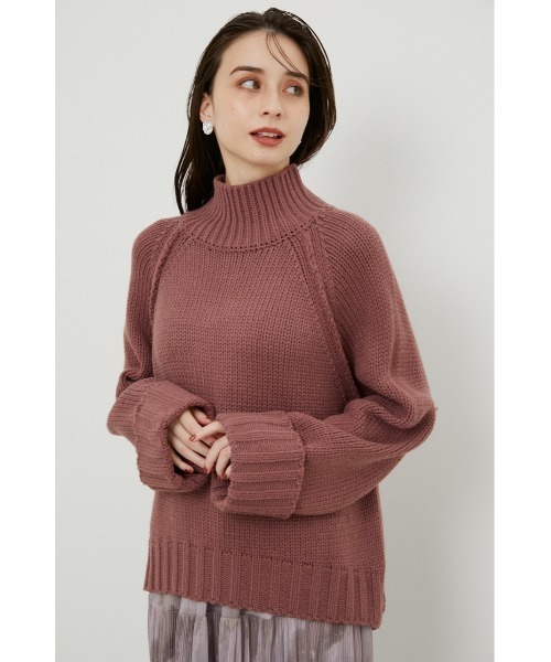 rienda（リエンダ）の「＃ラテニット（ニット/セーター・レディース・ホワイト/ブラック/ライトベージュ/キャメル/ピンク・FREE）」の5枚目の写真