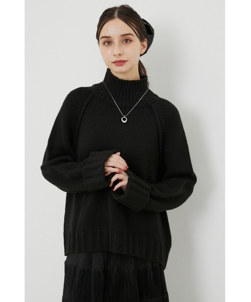 rienda（リエンダ）の「＃ラテニット（ニット/セーター・レディース・ホワイト/ブラック/ライトベージュ/キャメル/ピンク・FREE）」の2枚目の写真