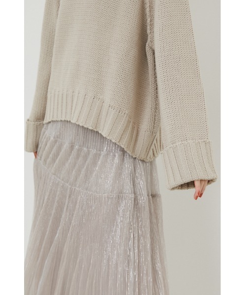 rienda（リエンダ）の「＃ラテニット（ニット/セーター・レディース・ホワイト/ブラック/ライトベージュ/キャメル/ピンク・FREE）」の11枚目の写真