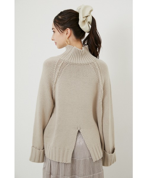 rienda（リエンダ）の「＃ラテニット（ニット/セーター・レディース・ホワイト/ブラック/ライトベージュ/キャメル/ピンク・FREE）」の7枚目の写真