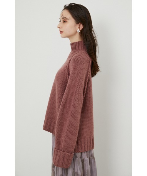 rienda（リエンダ）の「＃ラテニット（ニット/セーター・レディース・ホワイト/ブラック/ライトベージュ/キャメル/ピンク・FREE）」の9枚目の写真