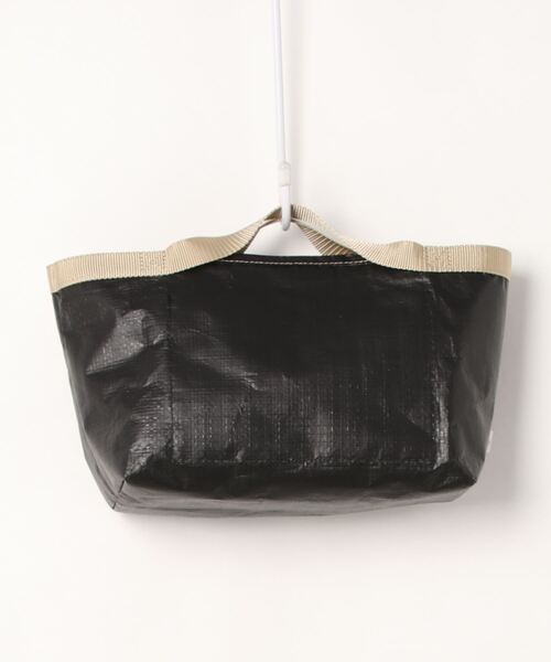 SABLE CLUTCH（セーブルクラッチ）の「BOAT-SHAPED PE TOTE (S) - BEIGE TAPE（トートバッグ）（エコバッグ/サブバッグ・レディース・シルバー/ホワイト/ブラック・ONE SIZE）」の4枚目の写真