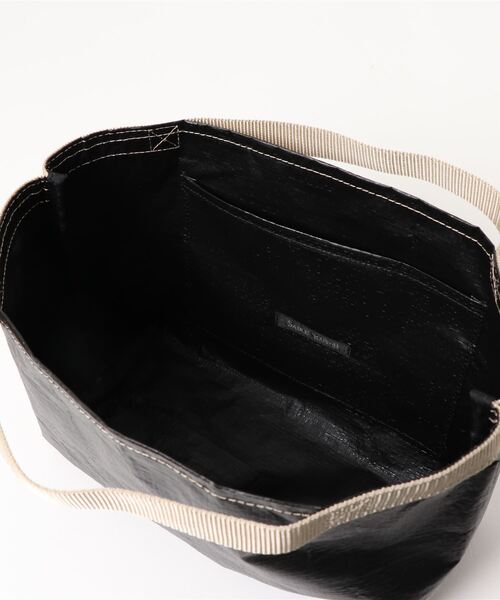 SABLE CLUTCH（セーブルクラッチ）の「BOAT-SHAPED PE TOTE (S) - BEIGE TAPE（トートバッグ）（エコバッグ/サブバッグ・レディース・シルバー/ホワイト/ブラック・ONE SIZE）」の6枚目の写真