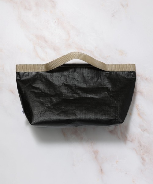 SABLE CLUTCH（セーブルクラッチ）の「BOAT-SHAPED PE TOTE (S) - BEIGE TAPE（トートバッグ）（エコバッグ/サブバッグ・レディース・シルバー/ホワイト/ブラック・ONE SIZE）」の15枚目の写真