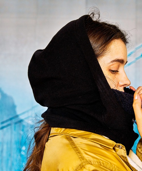 AlexanderLeeChang（アレキサンダーリーチャン）の「AlexanderLeeChang アレキサンダーリーチャン / YOSHI47 HOOD WARMER フードネックウォーマー / AC052136（ネックウォーマー/スヌード・メンズ・オレンジ/ブラック/チャコールグレー・ONE SIZE）」の18枚目の写真