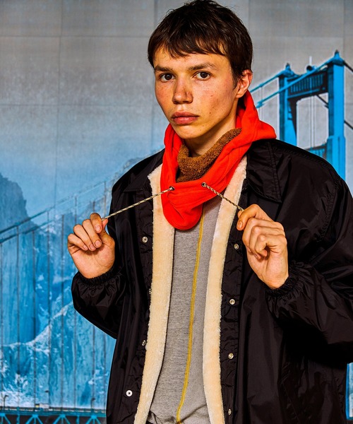 AlexanderLeeChang（アレキサンダーリーチャン）の「AlexanderLeeChang アレキサンダーリーチャン / YOSHI47 HOOD WARMER フードネックウォーマー / AC052136（ネックウォーマー/スヌード・メンズ・オレンジ/ブラック/チャコールグレー・ONE SIZE）」の20枚目の写真