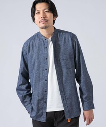 URBAN RESEARCH ROSSO MEN | 【一部WEB限定カラー】【抗菌】ハイパフォーマンスフランネルバンドカラーシャツ(シャツ/ブラウス)