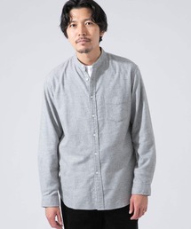 URBAN RESEARCH ROSSO MEN | 【一部WEB限定カラー】【抗菌】ハイパフォーマンスフランネルバンドカラーシャツ(シャツ/ブラウス)