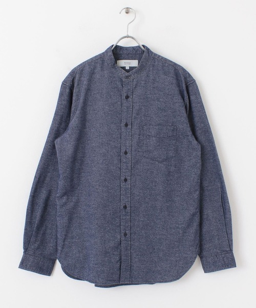 URBAN RESEARCH ROSSO MEN（アーバンリサーチロッソメン）の「『一部WEB限定カラー』『抗菌』ハイパフォーマンスフランネルバンドカラーシャツ（シャツ/ブラウス・メンズ・ブラウン系その他/グレー/カーキ/オレンジ/ブラック/アイボリー/ネイビー・SMALL/LARGE/MEDIUM/X-LARGE）」の11枚目の写真