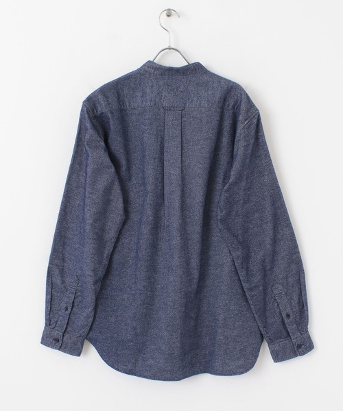 URBAN RESEARCH ROSSO MEN（アーバンリサーチロッソメン）の「『一部WEB限定カラー』『抗菌』ハイパフォーマンスフランネルバンドカラーシャツ（シャツ/ブラウス・メンズ・ブラウン系その他/グレー/カーキ/オレンジ/ブラック/アイボリー/ネイビー・SMALL/LARGE/MEDIUM/X-LARGE）」の13枚目の写真