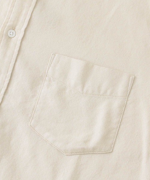 URBAN RESEARCH ROSSO MEN（アーバンリサーチロッソメン）の「『一部WEB限定カラー』『抗菌』ハイパフォーマンスフランネルバンドカラーシャツ（シャツ/ブラウス・メンズ・ブラウン系その他/グレー/カーキ/オレンジ/ブラック/アイボリー/ネイビー・SMALL/LARGE/MEDIUM/X-LARGE）」の15枚目の写真