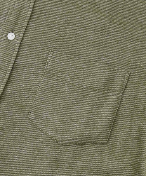 URBAN RESEARCH ROSSO MEN（アーバンリサーチロッソメン）の「『一部WEB限定カラー』『抗菌』ハイパフォーマンスフランネルバンドカラーシャツ（シャツ/ブラウス・メンズ・ブラウン系その他/グレー/カーキ/オレンジ/ブラック/アイボリー/ネイビー・SMALL/LARGE/MEDIUM/X-LARGE）」の19枚目の写真