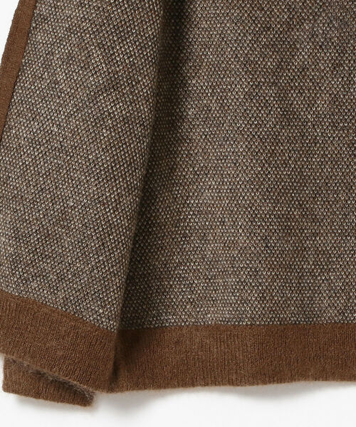 BEAMS PLUS(ビームスプラス)の「BEAMS PLUS / ジオメトリック ジャカード ジップ ニット(ニット/セーター・メンズ・ブルー/ブラウン・LARGE/X-LARGE/SMALL/MEDIUM)」の14枚目の写真