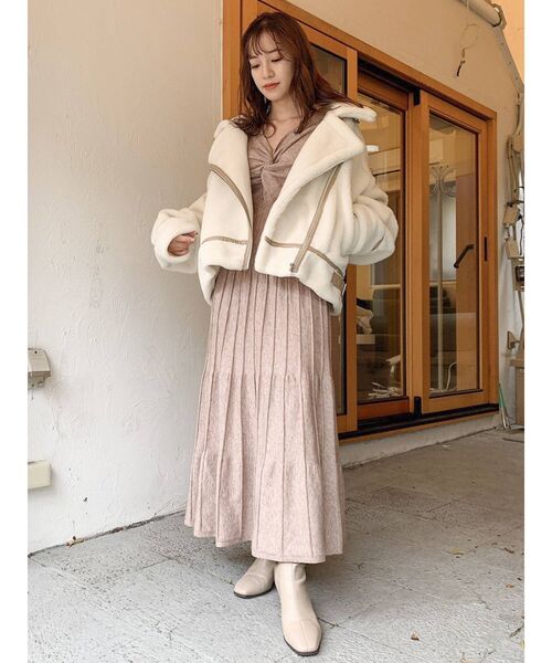 dazzlin（ダズリン）の「2WAYツイストデザインニットワンピース（ワンピース・レディース・ブラック/ベージュ/ブルー/グリーン・FREE）」の22枚目の写真