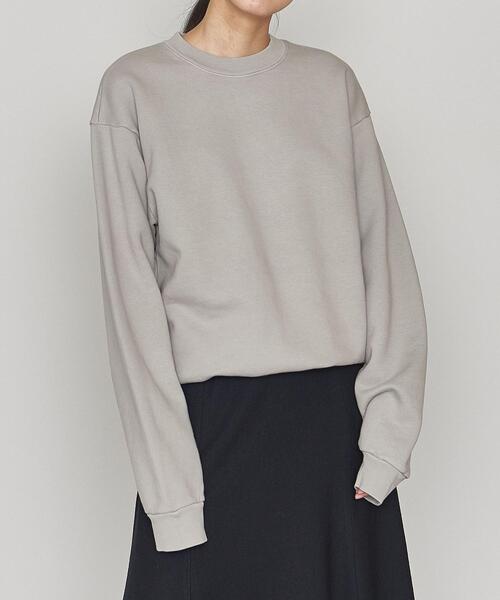 Upcycle（アップサイクル）の「＜Upcycle（アップ サイクル）＞クルーネック プルオーバースウェット（スウェット・レディース・ライトグレー/ピンク/ライム・S/XXL）」の2枚目の写真