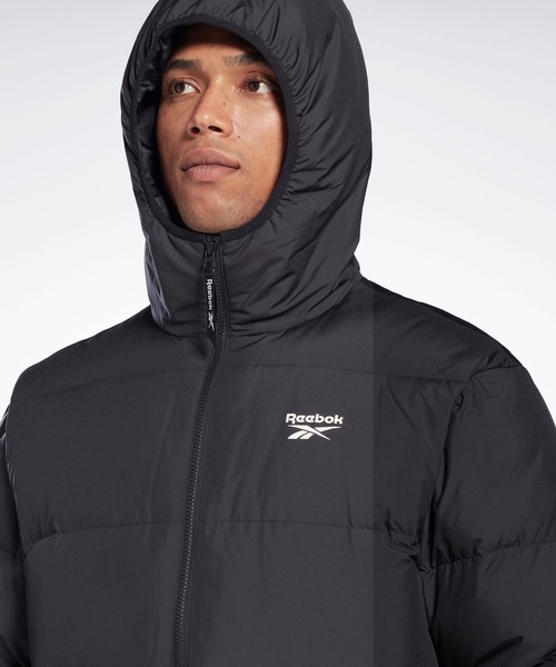 Reebok（リーボック）の「CL CORE LONG DOWN JKT（ダウンジャケット/コート・メンズ・ブラック×ホワイト・SMALL/XX-LARGE/LARGE/X-SMALL/X-LARGE/XXX-LARGE/MEDIUM）」の6枚目の写真