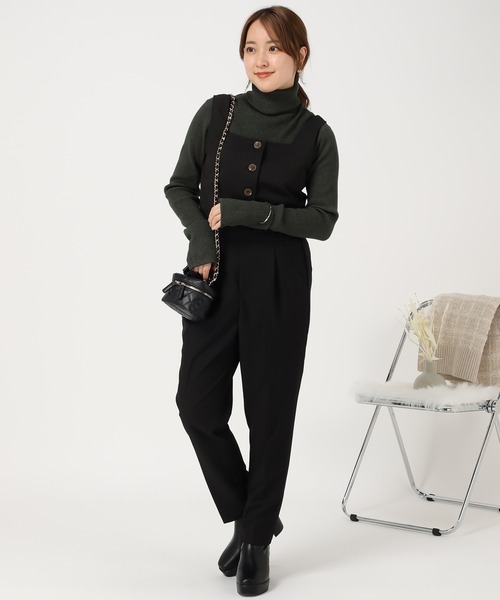 acro（アクロ）の「フィンガーホールタートルリブニット/AC1188（ニット/セーター・レディース・ベージュ/ブラウン/ブルー/カーキ/パープル/アイボリー/グリーン/ブラック/ホワイト・ﾌﾘ-）」の21枚目の写真