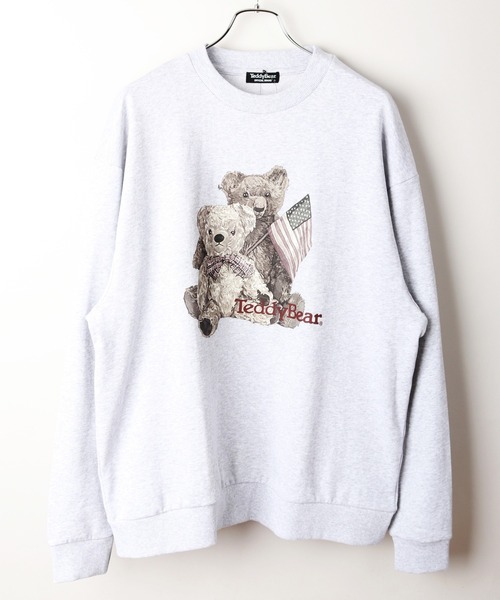 TeddyBear SPORTS BRAND（テディベアスポーツブランド）の「Teddy Bear　テディベア クルーネック 長袖トレーナー（スウェット・メンズ・グリーン/ブラック系その他/グレー系その他/グリーン系その他/スミクロ/アッシュ・M/L）」の11枚目の写真