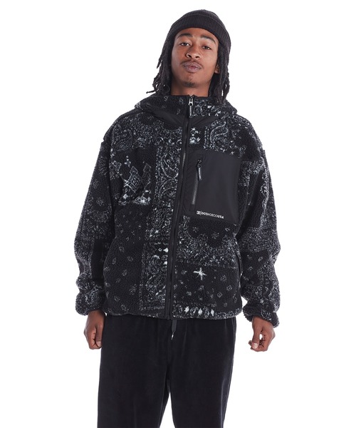 21 BOA ZIP HOODED JA/DCモコモコボアジャケット