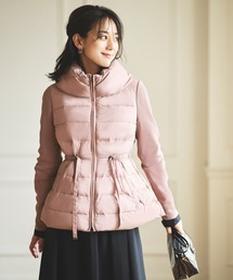 RUIRUE BOUTIQUE（ルイルエブティック）の「袖切り替えニットスリーブライトショートダウンコート（ダウンジャケット/コート・レディース）」