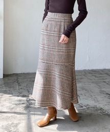 LIAN（リアン）の「カラーチェックマーメイドスカート（スカート）」