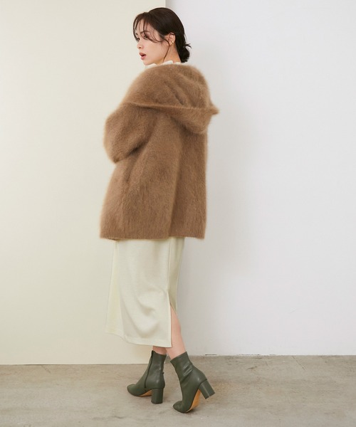 ROPE'(ロペ)の「【シリーズ】ウールスムースリブコンビタートルワンピース(ワンピース・レディース・スミクロ/キナリ/カーキ・38/36)」の17枚目の写真