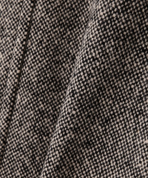 MARGARET HOWELL（マーガレットハウエル）の「NEP TWEED（ピーコート・レディース・ホワイト×ブラック・1/2）」の7枚目の写真