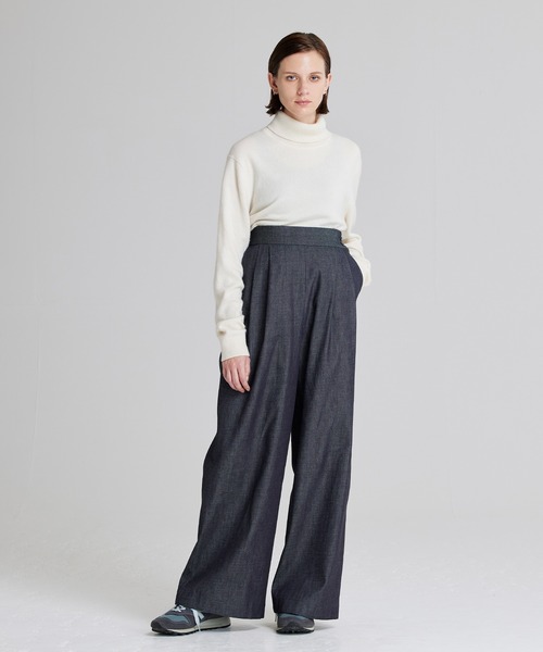 NOISE MAKER（ノイズメーカー）の「ハイウエストデニムワイドパンツ（デニムパンツ・レディース・ブルー/ブラック・36/38）」の7枚目の写真