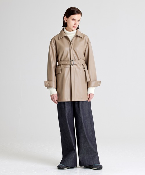 NOISE MAKER（ノイズメーカー）の「ハイウエストデニムワイドパンツ（デニムパンツ・レディース・ブルー/ブラック・36/38）」の9枚目の写真