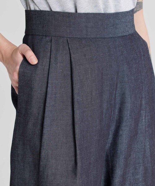 NOISE MAKER（ノイズメーカー）の「ハイウエストデニムワイドパンツ（デニムパンツ・レディース・ブルー/ブラック・36/38）」の10枚目の写真