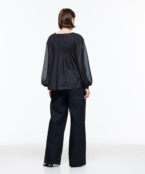 NOISE MAKER（ノイズメーカー）の「ハイウエストデニムワイドパンツ（デニムパンツ・レディース・ブルー/ブラック・36/38）」の17枚目の写真