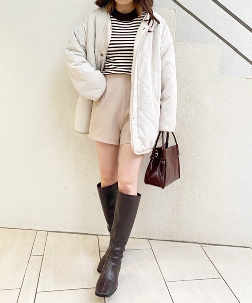 one after another NICE CLAUP（ワンアフターアナザーナイスクラップ）の「使いまわしバツグン！２Way台形コンパクトショルダーバッグ（ショルダーバッグ・レディース・ダークブラウン/アイボリー/モカ・FREE）」の18枚目の写真