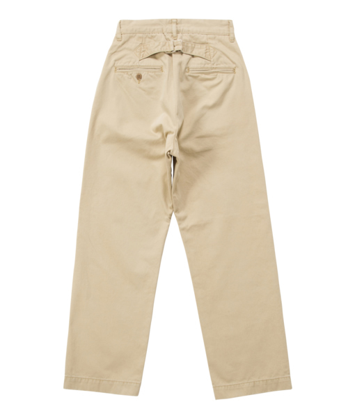 SEA(シー)の「877H VINTAGE ハイライズストレートセルヴィチ尾錠付チノパンツ(チノパンツ・レディース・ベージュ・27inch/26inch/24inch/25inch)」の4枚目の写真